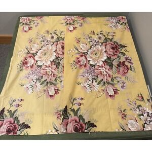 PAIR RALPH LAUREN Sophie Brooke Yellow FLORAL STANDARD Flowers PILLOWCASES A